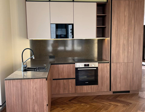 коричневые кухни фото цены в Москве